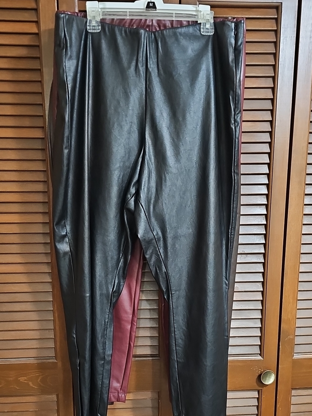 Faux Leather Pants - Black